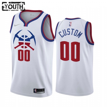Maillot Basket Enfant Denver Nuggets Personnalisé 2020-21 Earned Edition Swingman